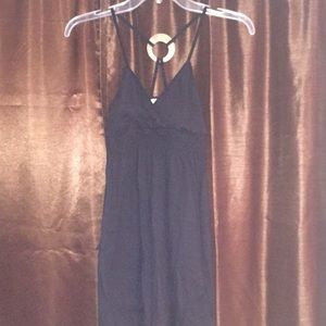 Black spaghetti strap dress